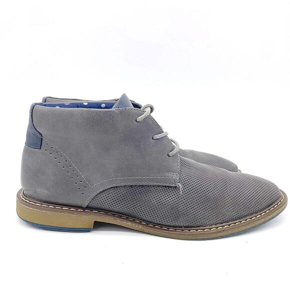 Madden Mens Gray Round Toe Lace Up Casual Ankle Chukka Boots Size US 8.5 - Picture 1 of 9